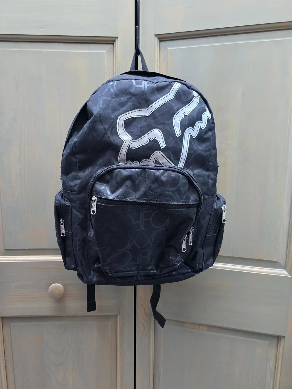 Y2k Fox Riders Backpack with Logo Accent